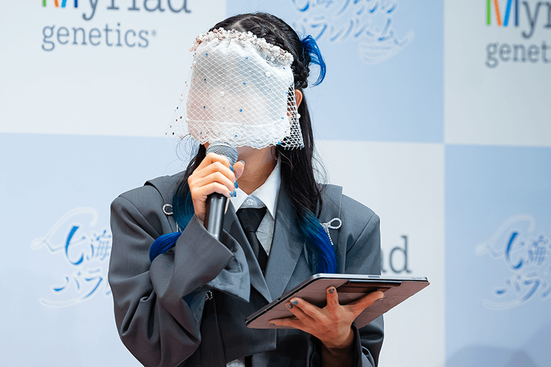 HBOCの啓発活動について語る七海うららさんの画像